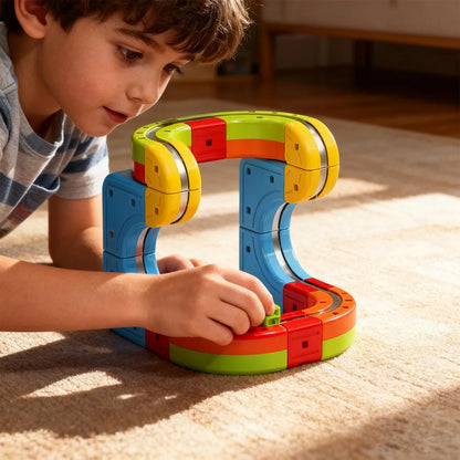 Magnetic Rail Cube Track Kids Toy